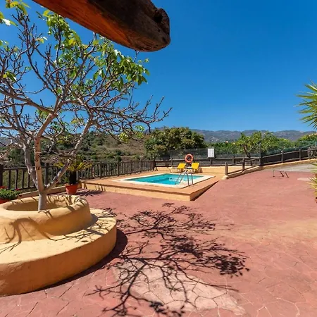 Kanarische Mit Pool Und Herrlicher Aussicht